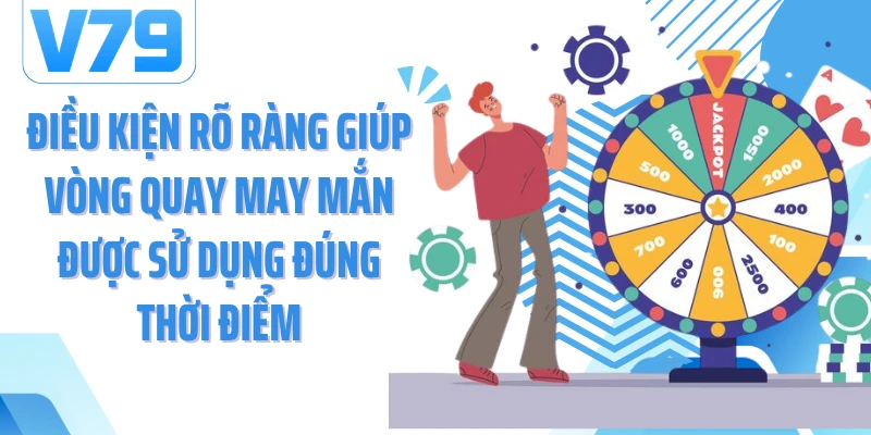 Điều kiện rõ ràng giúp vòng quay may mắn được sử dụng đúng thời điểm