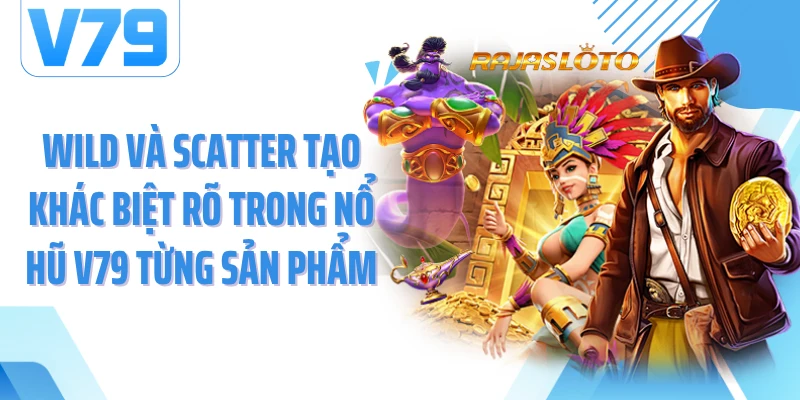 Wild và Scatter tạo khác biệt rõ trong nổ hũ V79 từng sản phẩm